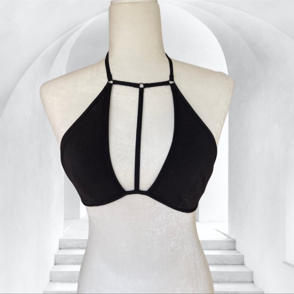LF Love, Mar Black Halter High Neck Bralette